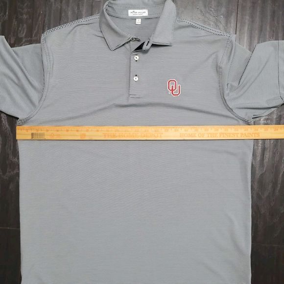 Peter Millar Black and White Polo Shirt OU - Picture 9 of 14